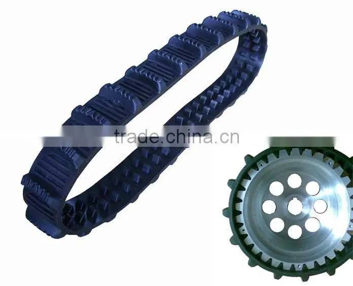 Manufacturer robot lawn mower rubber tracks 40x9.2x48
