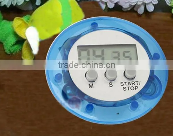 Round Shape Digital Kitchen Countdown Timer for school,laboratory,timing with LCD display