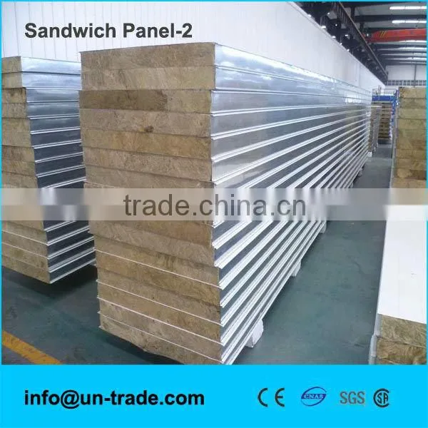 rock Wool sandwich Panel with PU Sealing
