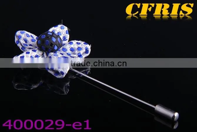 2016 New arriving spot flower,six color cloth lapel pin e1-f6