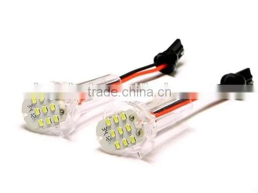 Budjet auto parts LED license lights car license plate frame european