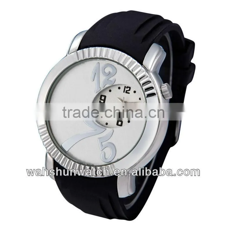 Analog 3atm water resistant rubber 2016 silicon quartz wrist watch