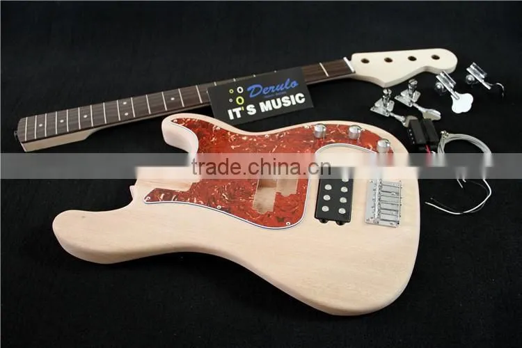 China Unfinished Competitive DIY High Electric Bass Guitar Kits