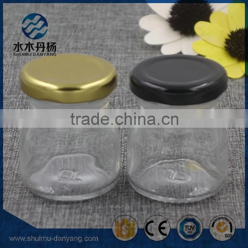 50ml clear food grade glass jar mini honey jar