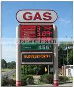 Waterproof led gas station price display signs