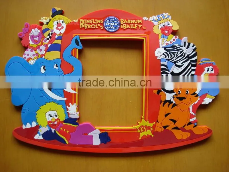 Photo Frames with hooks/soft rubber Magnetic fridge Photo Frame /Photo Frame with Magnets