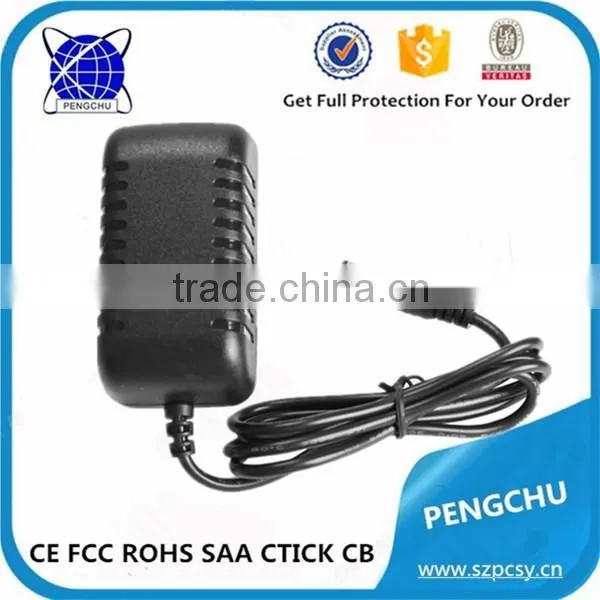 with 5.5*2.1mm connector 110v ac to 24v 0.5a dc power supply wall charger adapter
