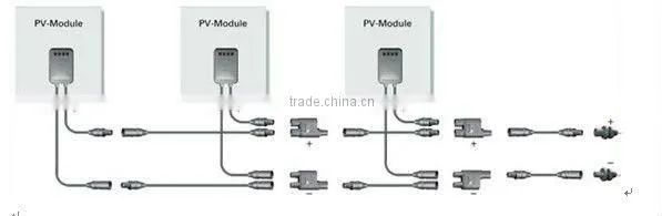 MC4 adaptors solar cable Branch Y type