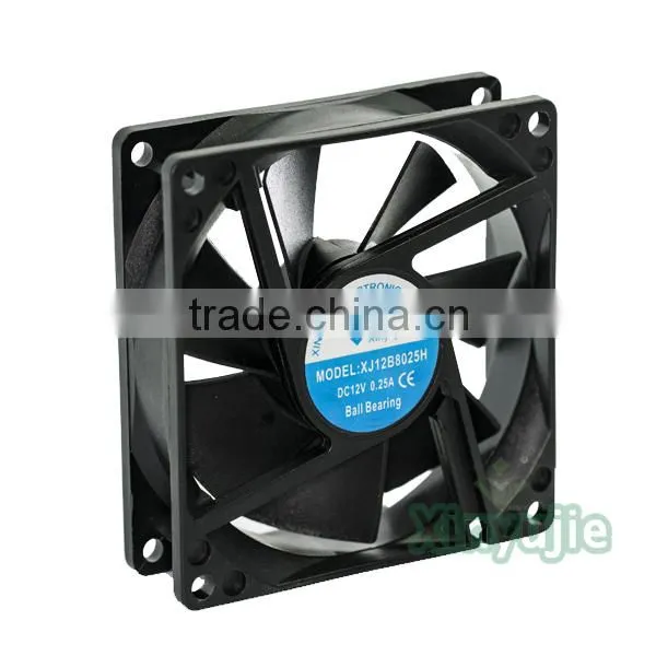 usb ventilation fan 80*80*25mm 12v brushless dc fan motor computer machine box