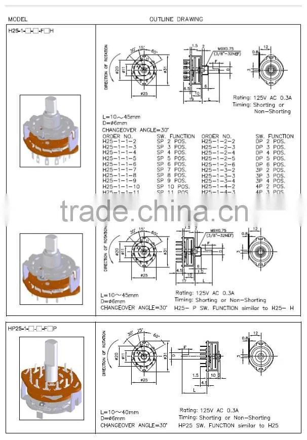 5 speed ceiling fan switch with position 25mm 5 speed ceiling fan switch