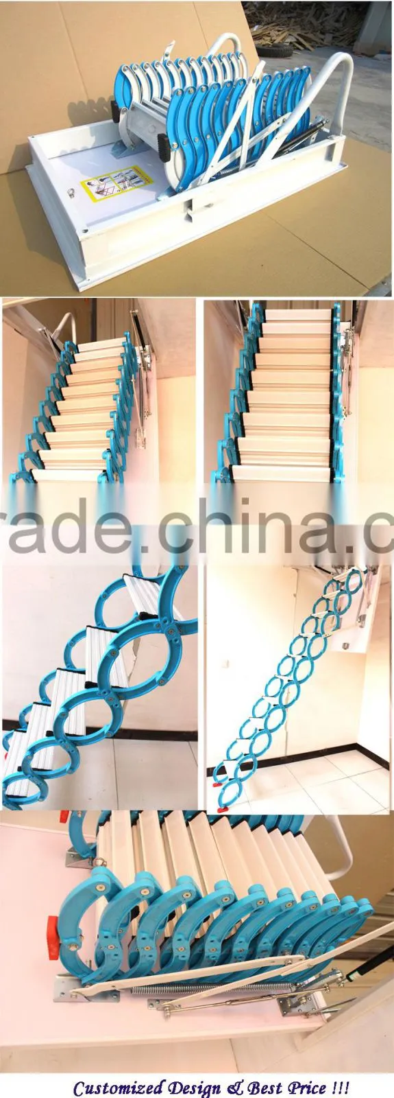 Folding attic stairs, retractable stairs