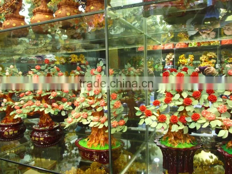 Wholesale natural rock red crystal tree