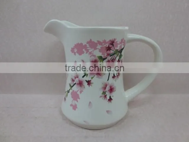 Flower Decal Ceramic Mug for Home/ Restaurant/Office