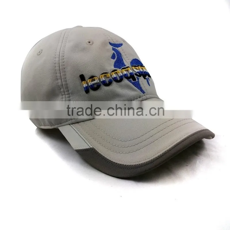 Custom Embrossed 100% cotton baseball hat plastic buckle cap