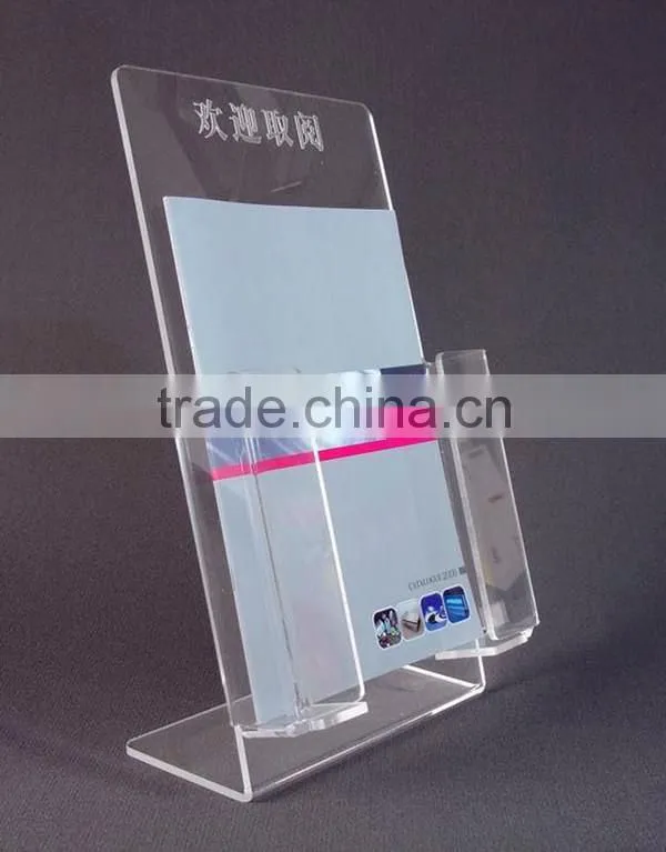 Acrylic magzine display stand