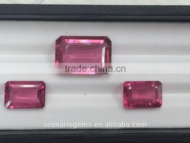 Natural Pear Cut Faceted Loose Gemstone Rubellite