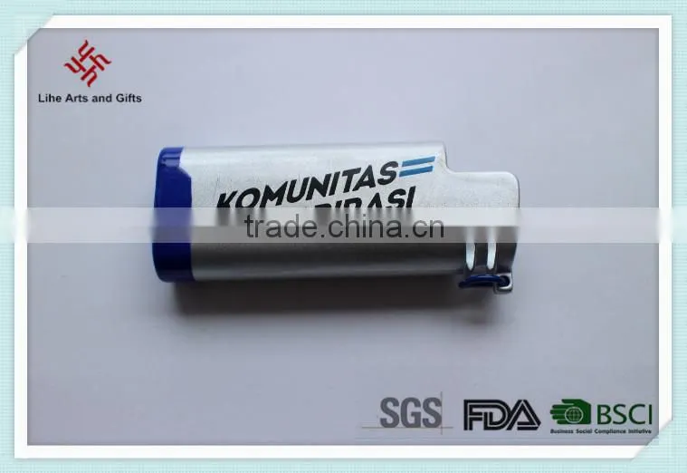 Printing customers' logo metal lighter sleeve