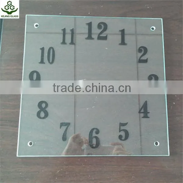 3mm,4mm,5mm,6mm,8mm patterned clear float glass,frosted glass,round-shape decorate wall clock glass