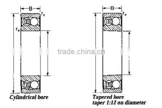 Tapered Bore Self-Aligning / Self Aligning Ball Bearing 2212E2RS1 60*110*28