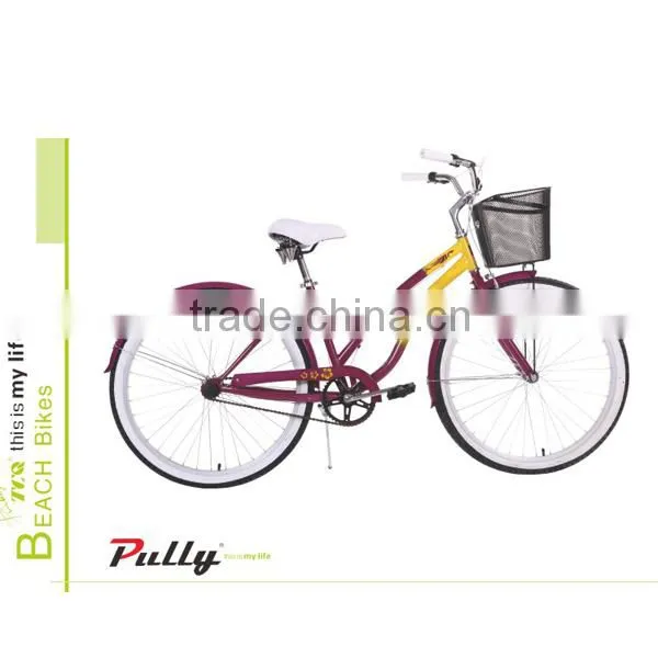China Custom 26 Inch Chopper Bicycle Beach Cruiser Bike single speed Beach cruiser bike
