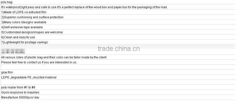 Gross Black Polythene Mailing bags