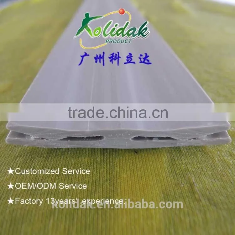 Custom plastic extrusion K shape PVC TPV Profile