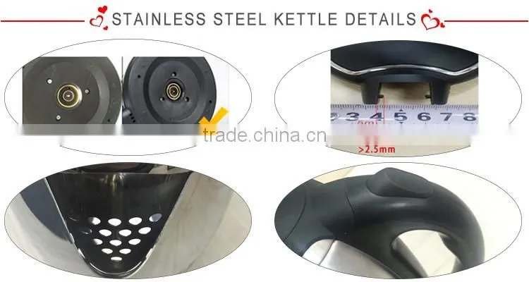 110V hotel Stainless steel electric kettle