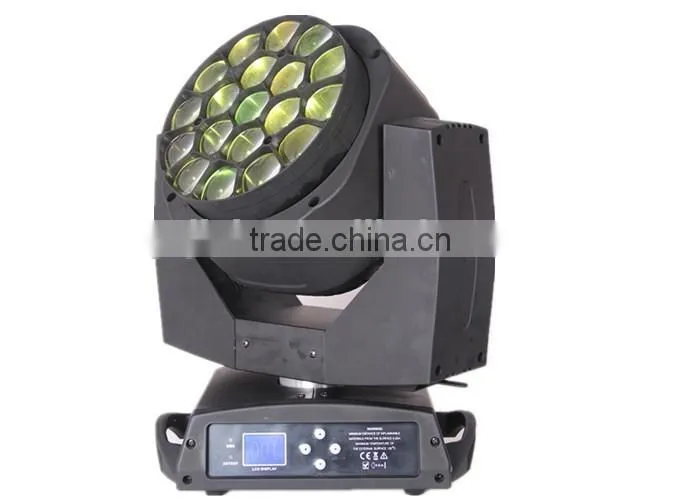 New professional 19x12w RGBW 4in1 Led Bee eyes moving head Zoom Light stage light