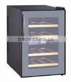 Newest design 34litre wood shelf dual zone bar beer cooler