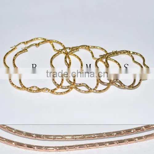 Wholesale Stainless Steel Fashion Rose Gold Earring BE20011