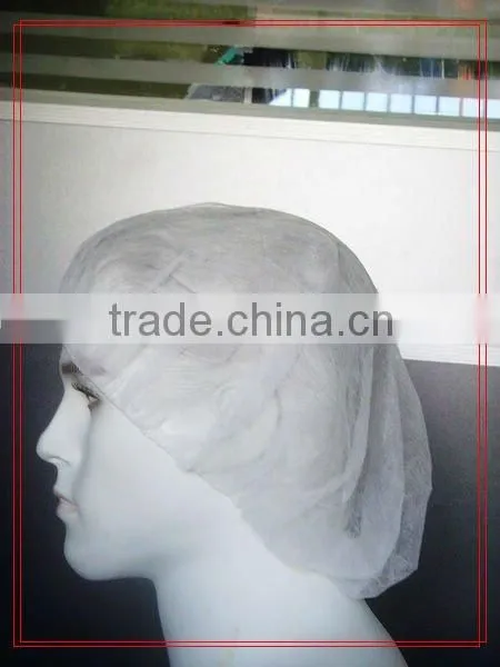 Disposable white Non woven mop cap with CE ISO approved