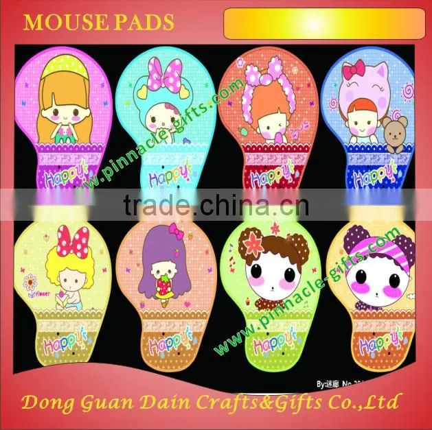 use-friendly promotion 3d soft pvc wrister mouse pads