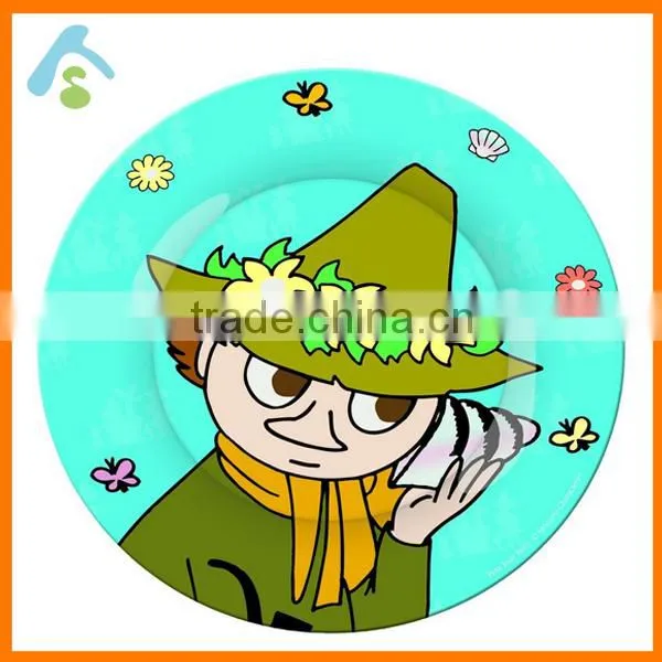 colorful print melamine plate ; melamine kids dinner plate