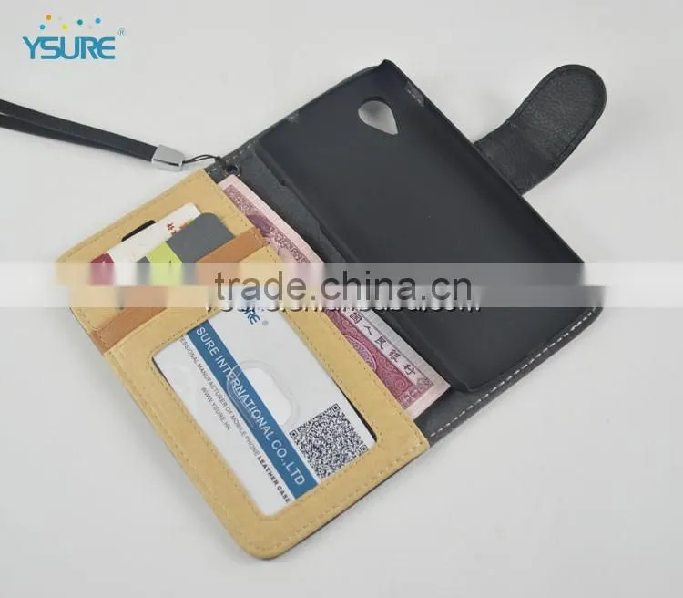 superior black leather wallet flip case for lg nexus 5