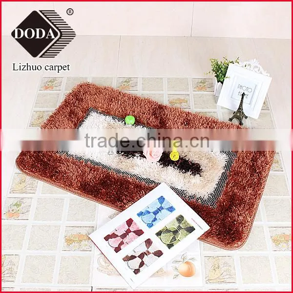 Luxury brand polyester shaggy amaz carpet 3d floor long pile