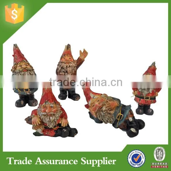 Hot Selling!!!Cheap Polyresin Unique Garden Gnomes Statues