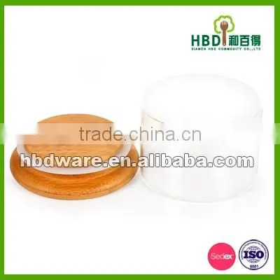 Glass food Storage Jar with bamboo wood lid