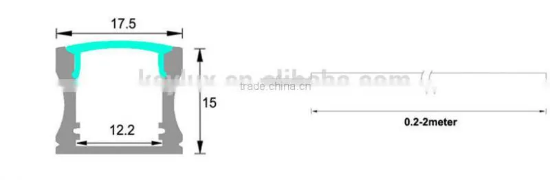 15mm High Hide LEDs 50Lm Per LED 5630 Led Strip Rigid Bar