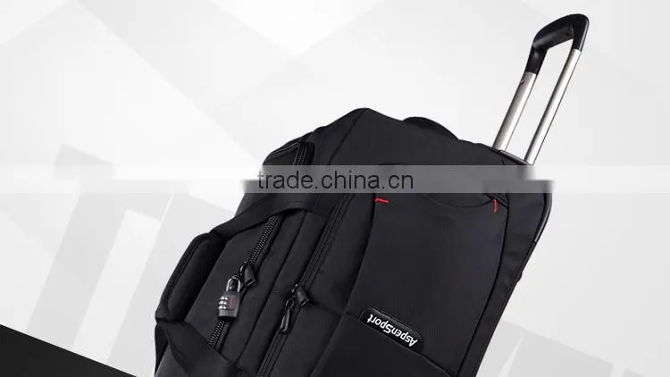 2016 New luggage bag with two wheels trolley travelling bag carry bag