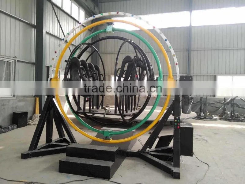 Kermis Human Gyroscope Trailer Mounted Small Amusement Rides