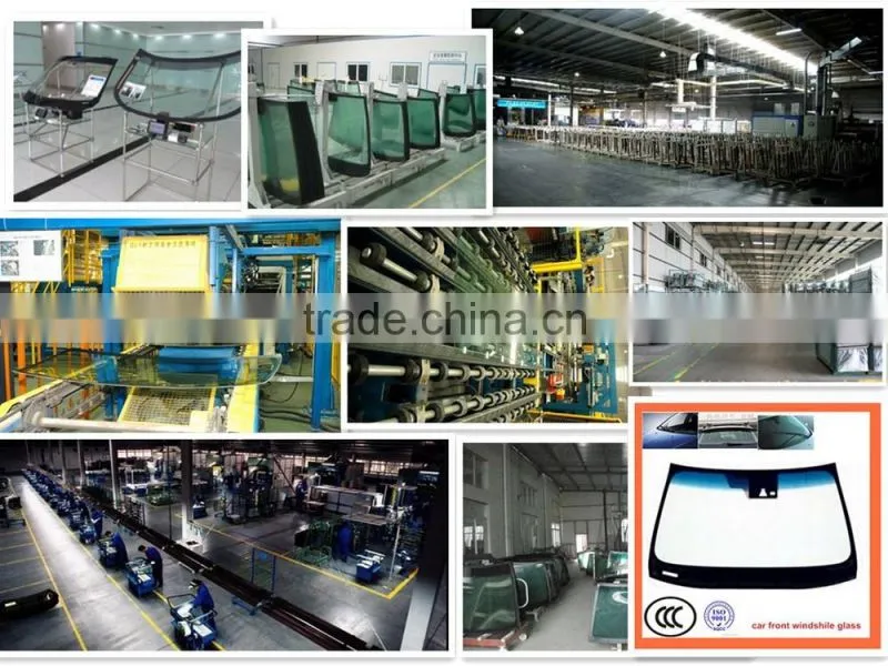 Car front laminated glass, glass manufacturing