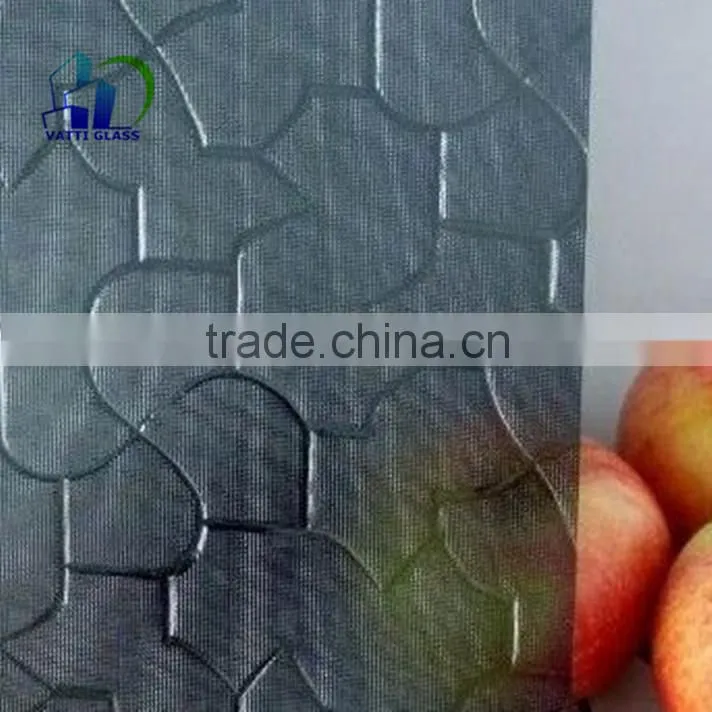 obscure glass clear patterned glass with various styles