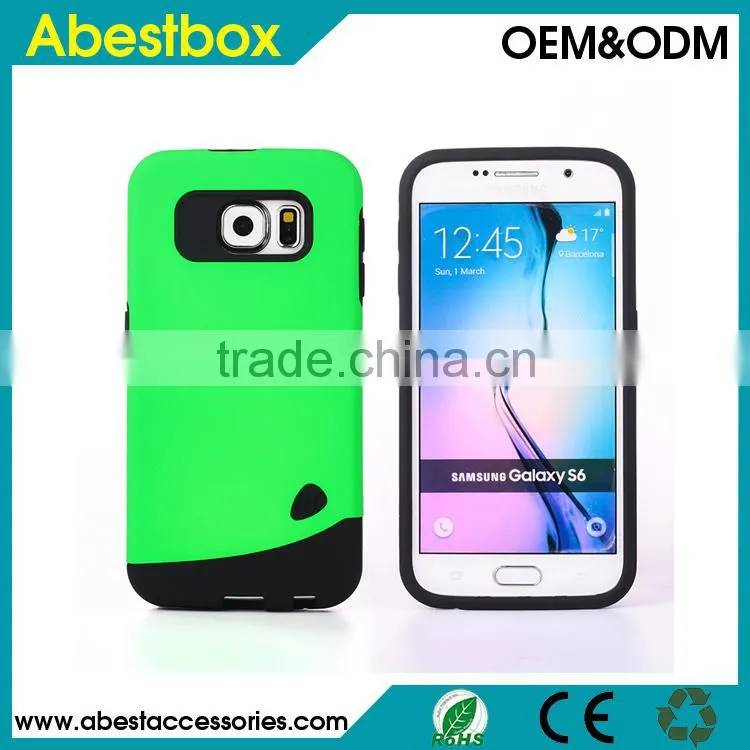 For Samsung Galaxy S6 G920 Shockproof Case Cover, Cobblestone Design TPU+Plastic Protective cover cases for S6 Mobile phone