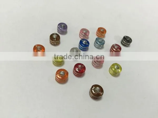 High quality wholesale professional techinical treated blue and white beachwear accessory bead with hole
