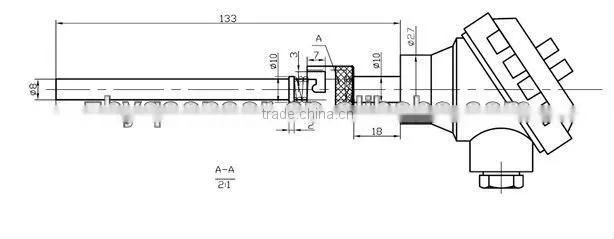RTD Thermal resistance temperature sensor PT100
