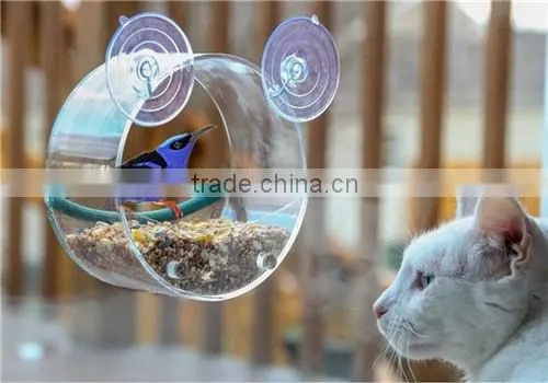 wholesale acrylic modern bird feeders
