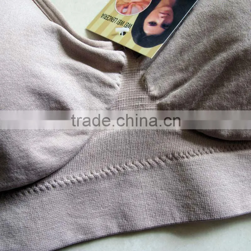TV hot sale Tracelessness sports Genie bra padded bra