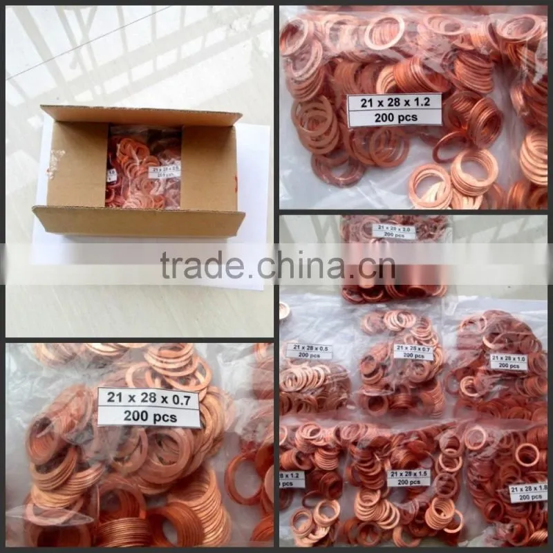 Made in china non-asbestos filled copper washers