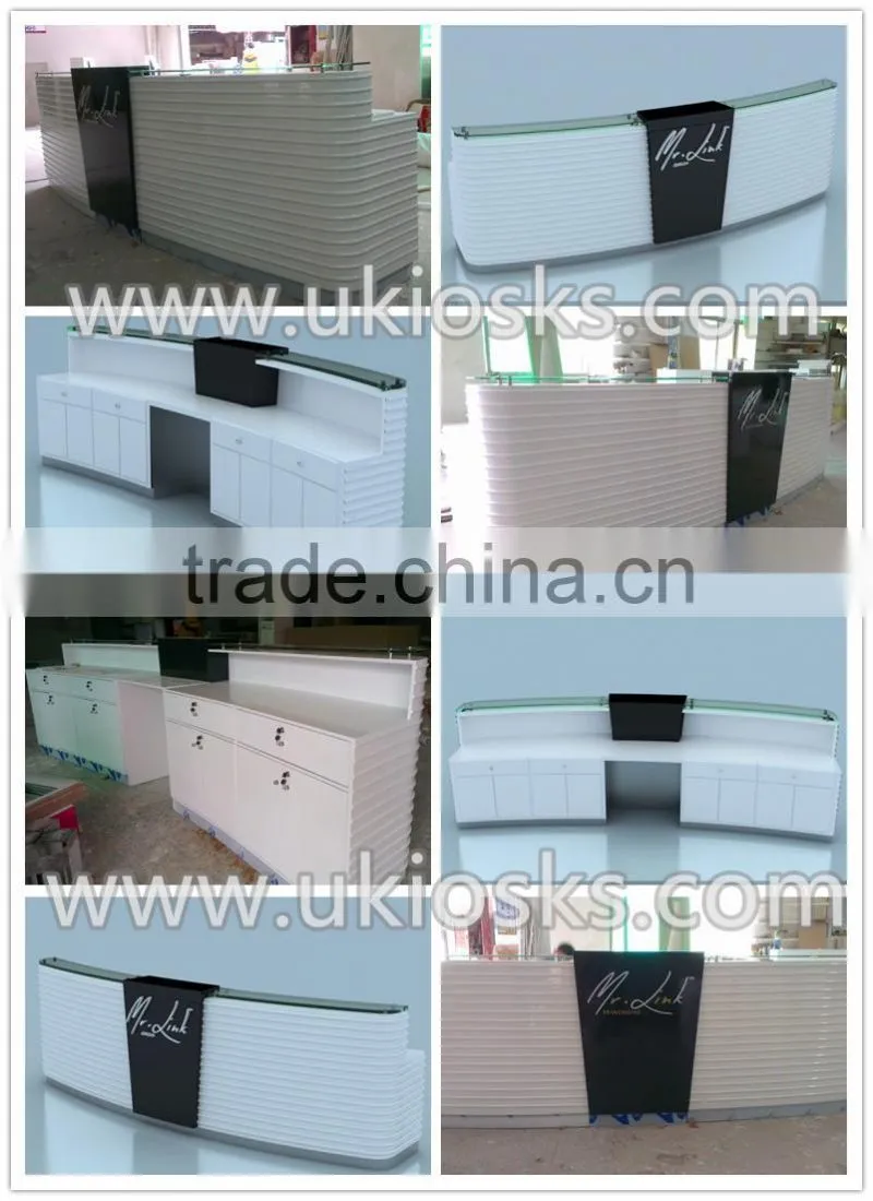 Beauty salon reception desk for hotel reception counter use