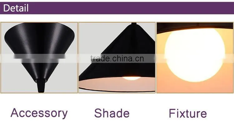 Hanging Lights with single Heads White and black and Modern Style